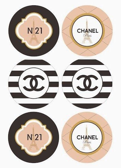 Chanel: Toppers, Etiquetas o Stickers para Imprimir Gratis.